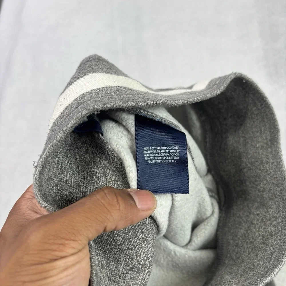 Ralph Lauren College Skull Bones Grey Fleece Sweatpants Youth Small 7